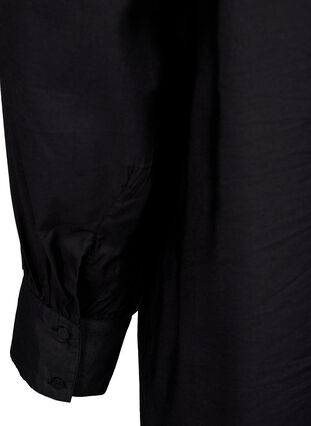 Robe chemise en viscose avec volants, Black, Packshot image number 3
