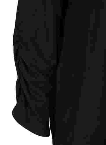 Blouse avec similis et manches longues, Black, Packshot image number 3