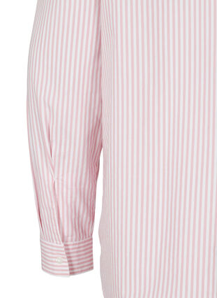 Chemise rayée en coton bio, Blush Stripe, Packshot image number 3