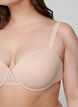 Soutien-gorge moulé avec maille, Beige, Model image number 4