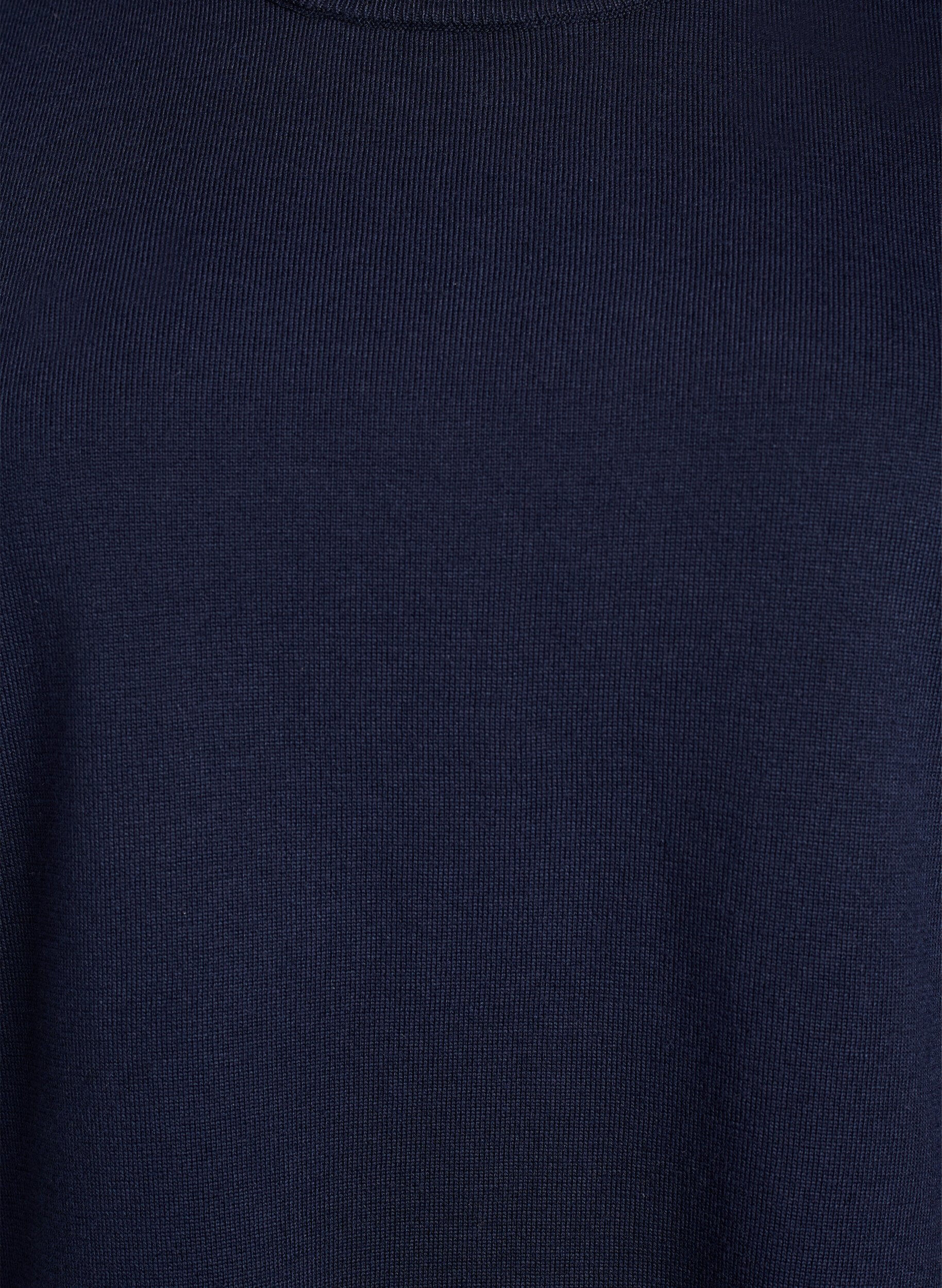 ZizziFijngebreide blouse met korte mouwen, Blauw, Packshot image number 2