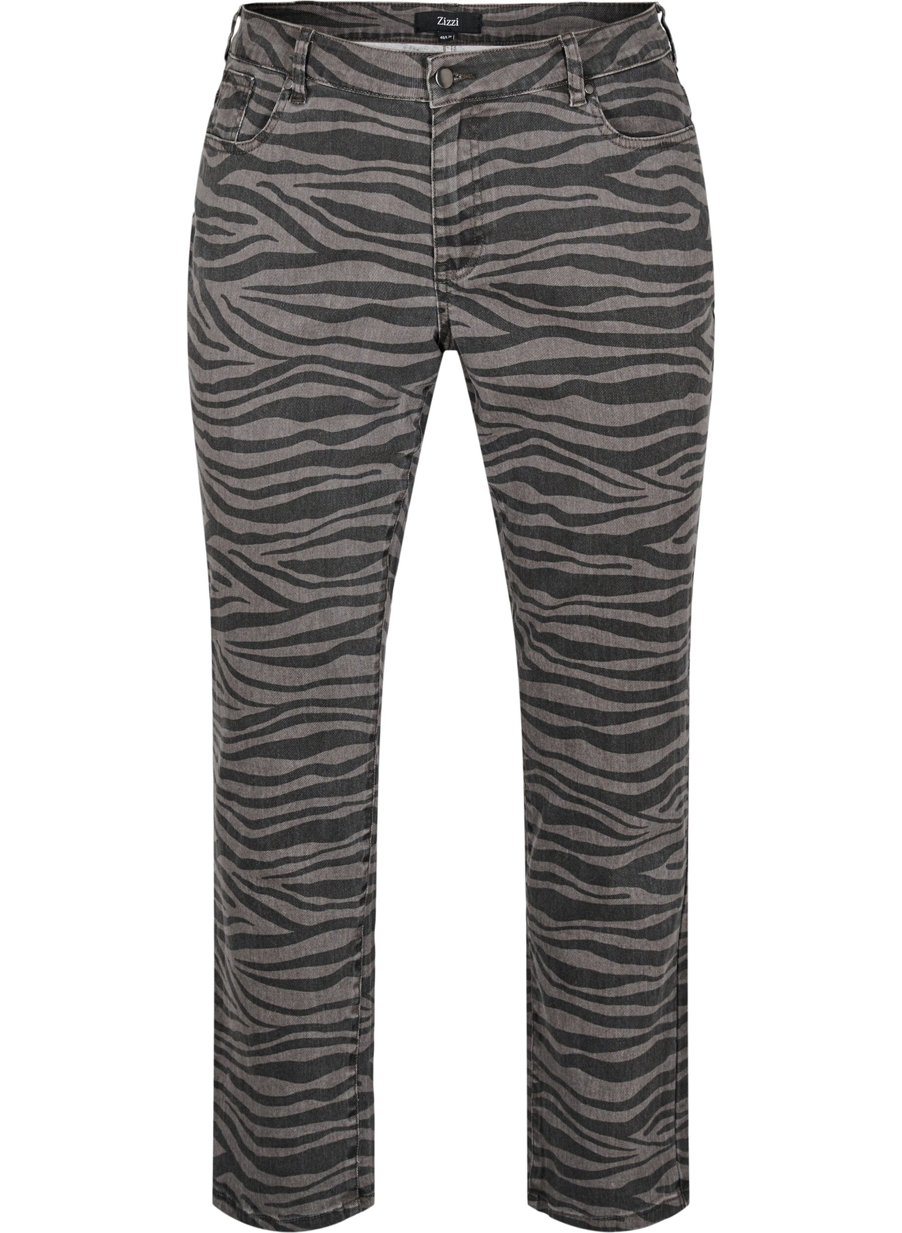 Emily jeans met zebraprint