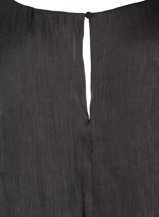 Robe brillante à manches longues bouffantes, Black, Packshot image number 3