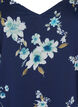 Chiffon feestjurk met lange mouwen, Blauw, Packshot image number 2