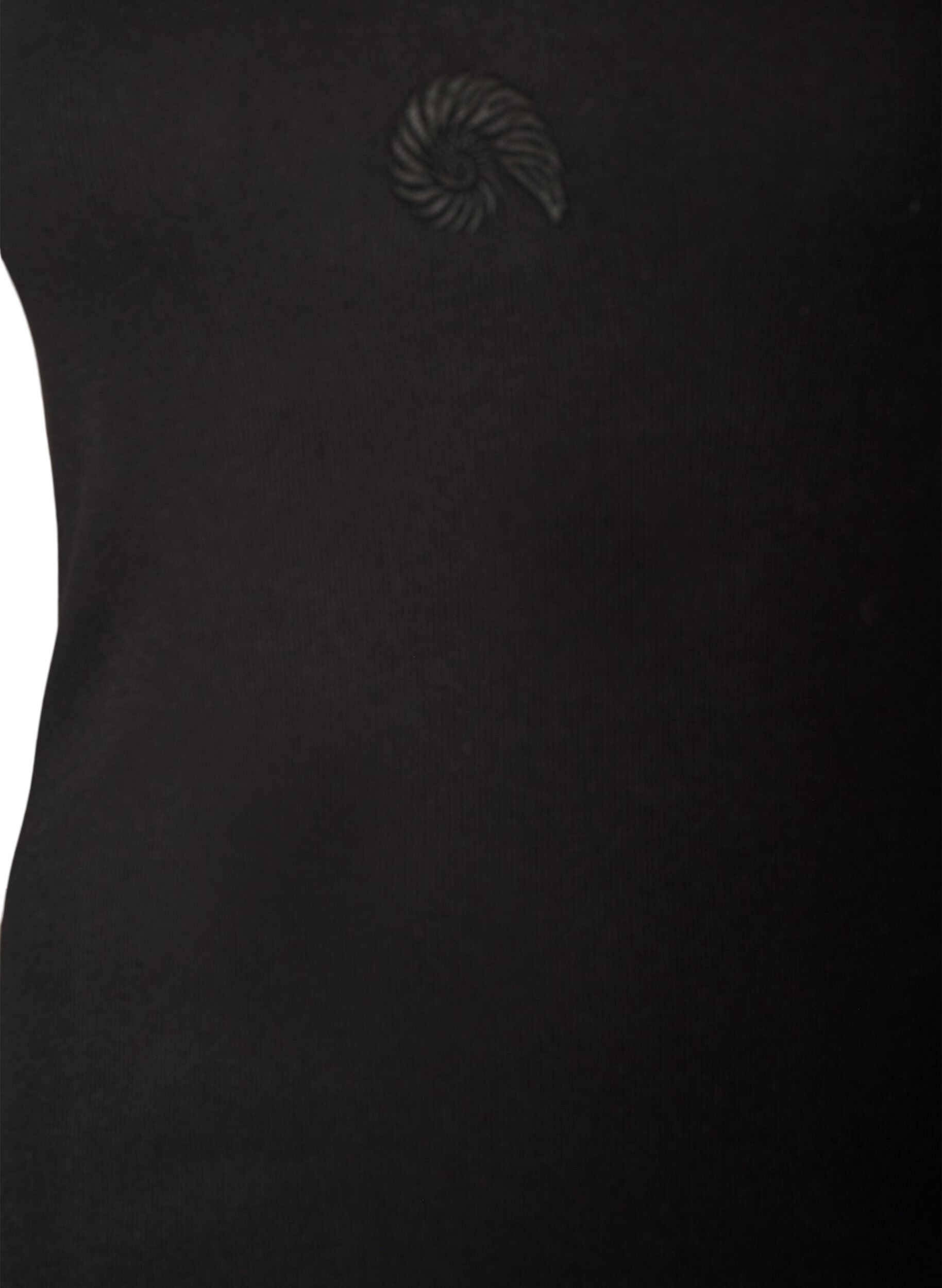 ZizziHaut ajust&eacute; avec motif, Noir, Packshot image number 2