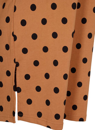 Robe à pois avec manches 3/4, Almond Black Dot, Packshot image number 3