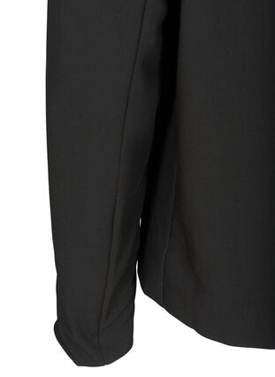 Cropped blazer met pofmouwen, Black, Packshot image number 3