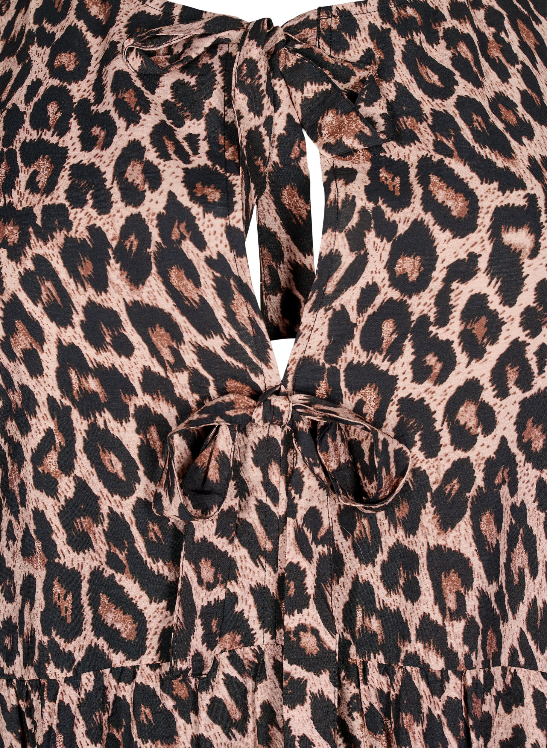 ZizziJurk met strikken en 3/4 mouwen, LEO AOP, Packshot image number 2