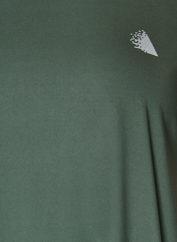 Effen gekleurd trainingsshirt, Groen, Packshot image number 2