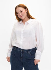 Chemise à manches longues en Modal TENCEL™, Bright White, Model