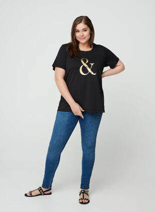 T-shirt, Black , Model image number 2