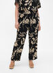 FLASH - Broek met print en zakken, Black Off White Fl., Model image number 2