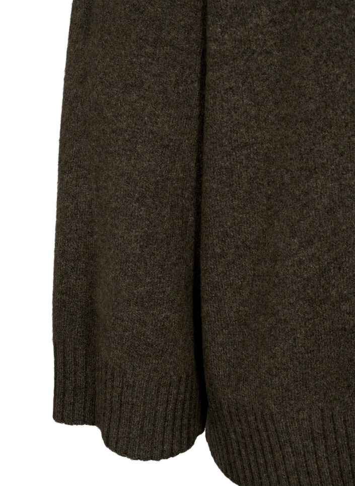 Knitted turtleneck blouse, Sea Turtle Mel., Packshot image number 3