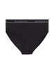 Culotte en coton &agrave; taille r&eacute;guli&egrave;re, Noir, Packshot image number 0