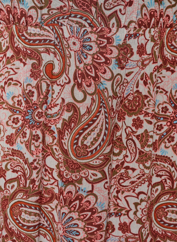 Lange rok met elastiek in de taille, Rood, Packshot image number 2