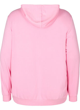 Sweatshirt met capuchon en zak, Prism Pink, Packshot image number 1