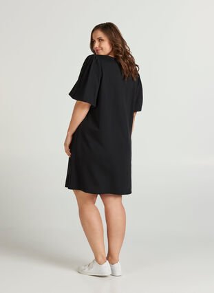 Robe sweat-shirt, Black, Model image number 1