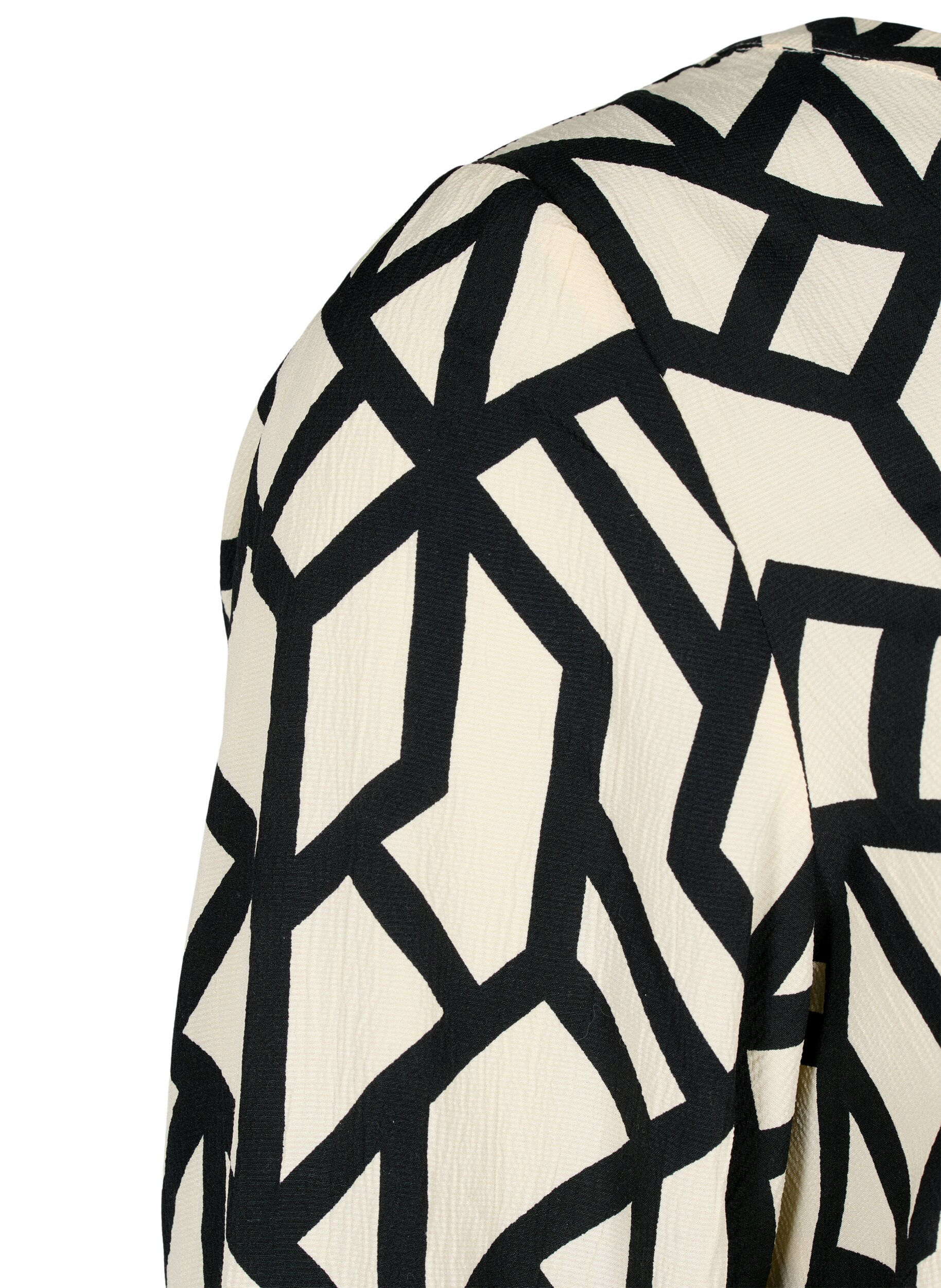 ZizziFLASH - Blouse met lange mouwen en print, Birch Black Graphic, Packshot image number 2
