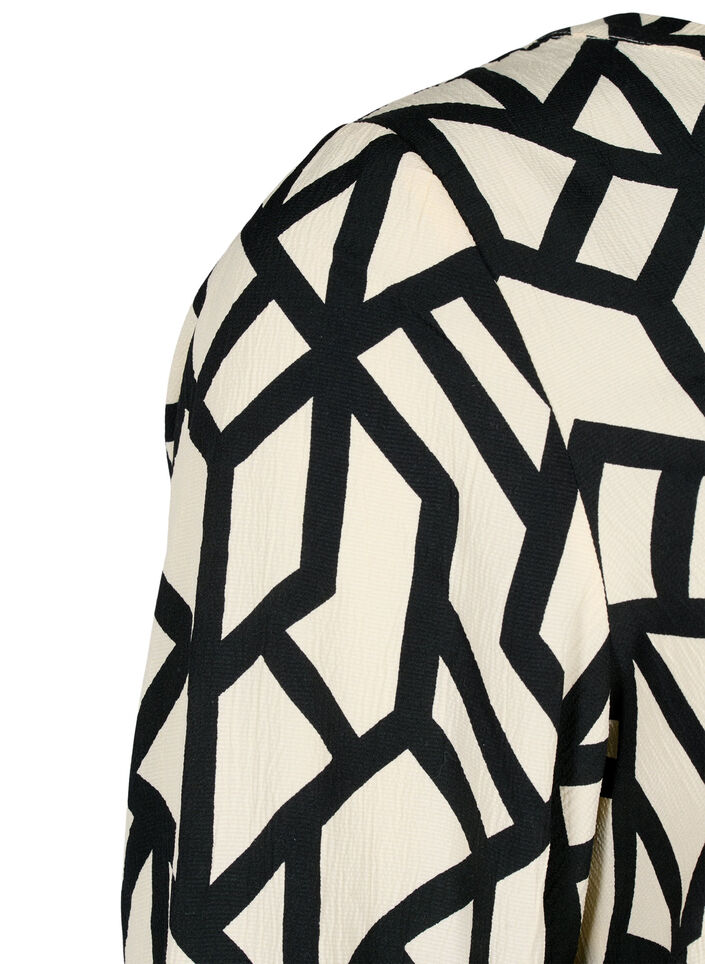 FLASH - Blouse met lange mouwen en print, Birch Black Graphic, Packshot image number 2