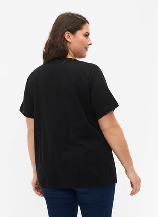 FLASH - 2-pack t-shirts à col rond, Black/Black, Model image number 1