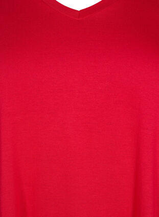 T-shirt met korte mouwen en a-vorm, Lipstick Red, Packshot image number 2