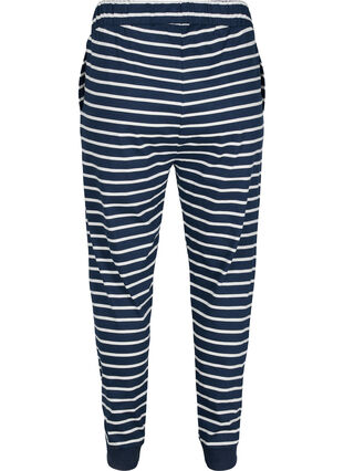 Bas de pyjama en coton, Navy Blazer Stripe , Packshot image number 1