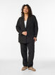 Pantalon avec poches et jambes droites, Noir, Model image number 0