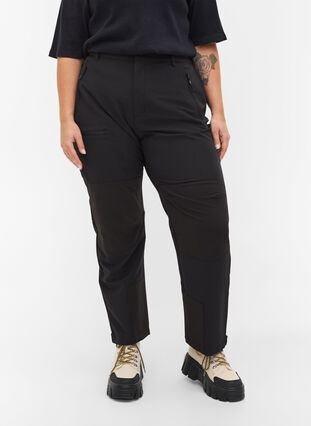 Pantalon de randonnée avec poches, Black, Model image number 2