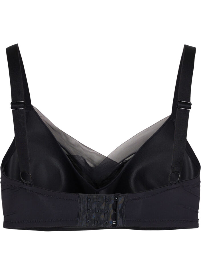 Soutien-gorge avec maille et bonnets rembourr&eacute;s, Black, Packshot image number 1
