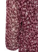 Tuniek met bloemenprint en glitterdraden, Rood, Packshot image number 3