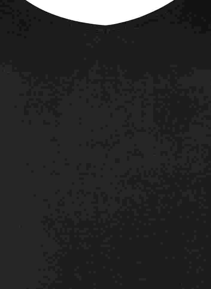 Effen onderjurk in viscose, Black, Packshot image number 2