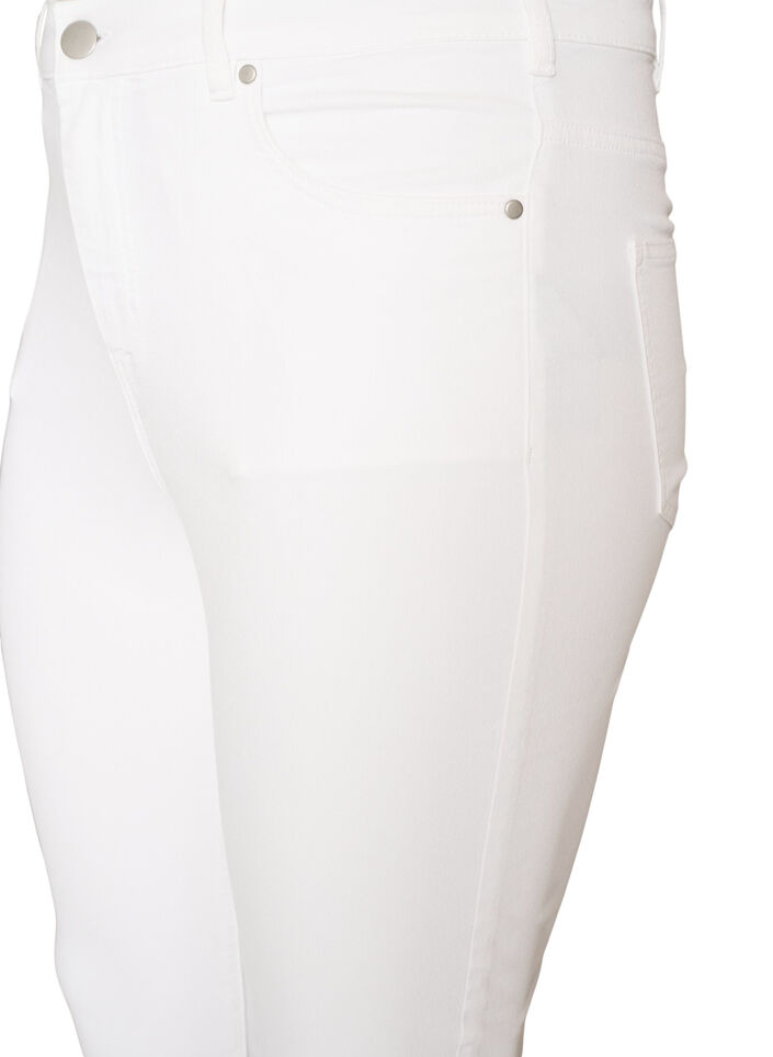 Jean Amy taille haute coupe super slim, Blanc, Packshot image number 2