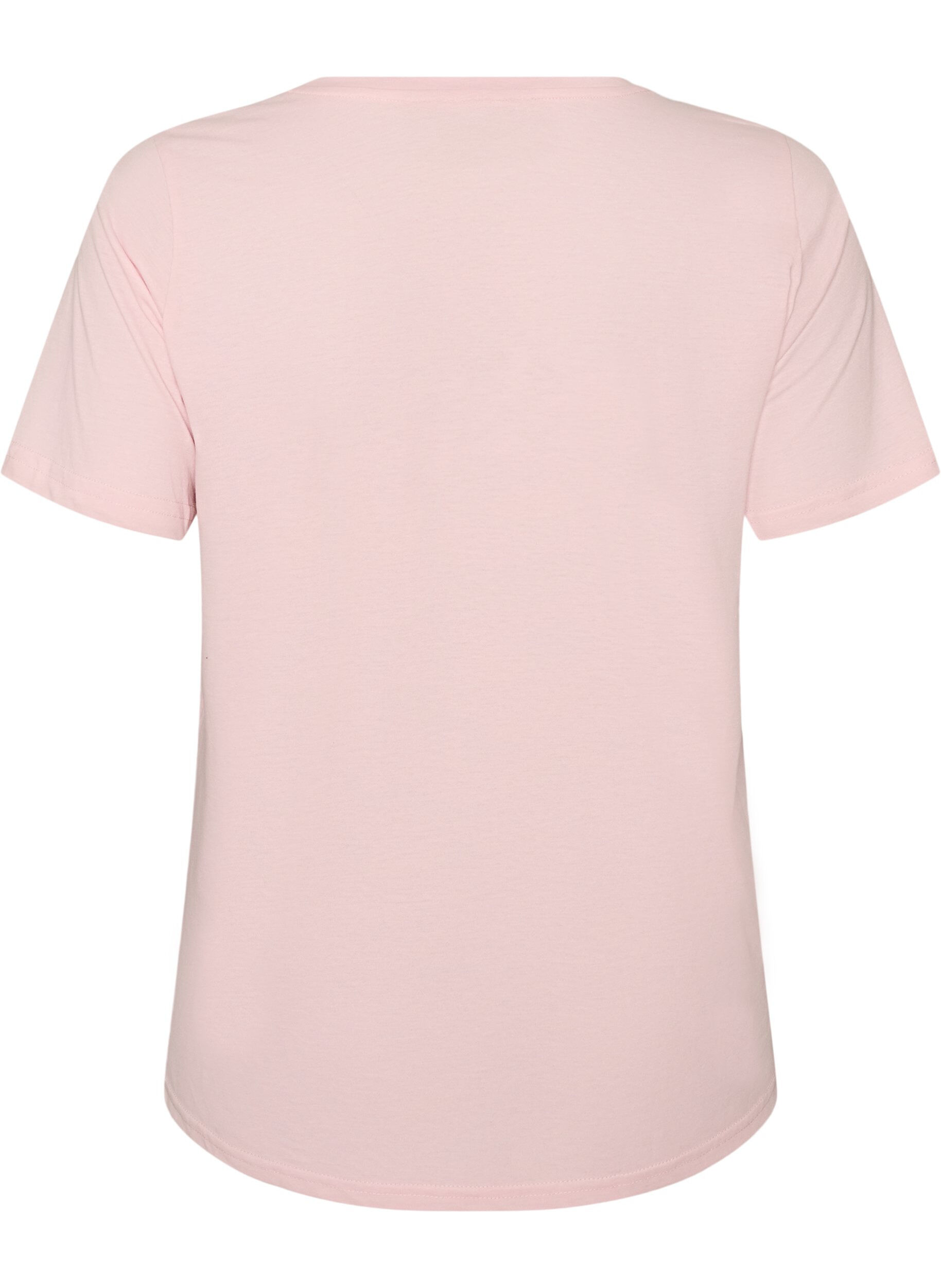 ZizziT-shirt imprim&eacute;, Rose, Packshot image number 1