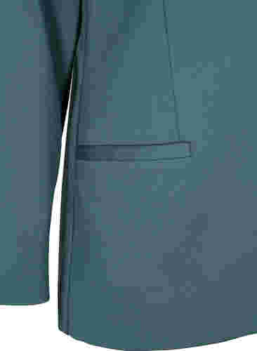 Blazer simple avec bouton et poches décoratives, Silver Pine, Packshot image number 3