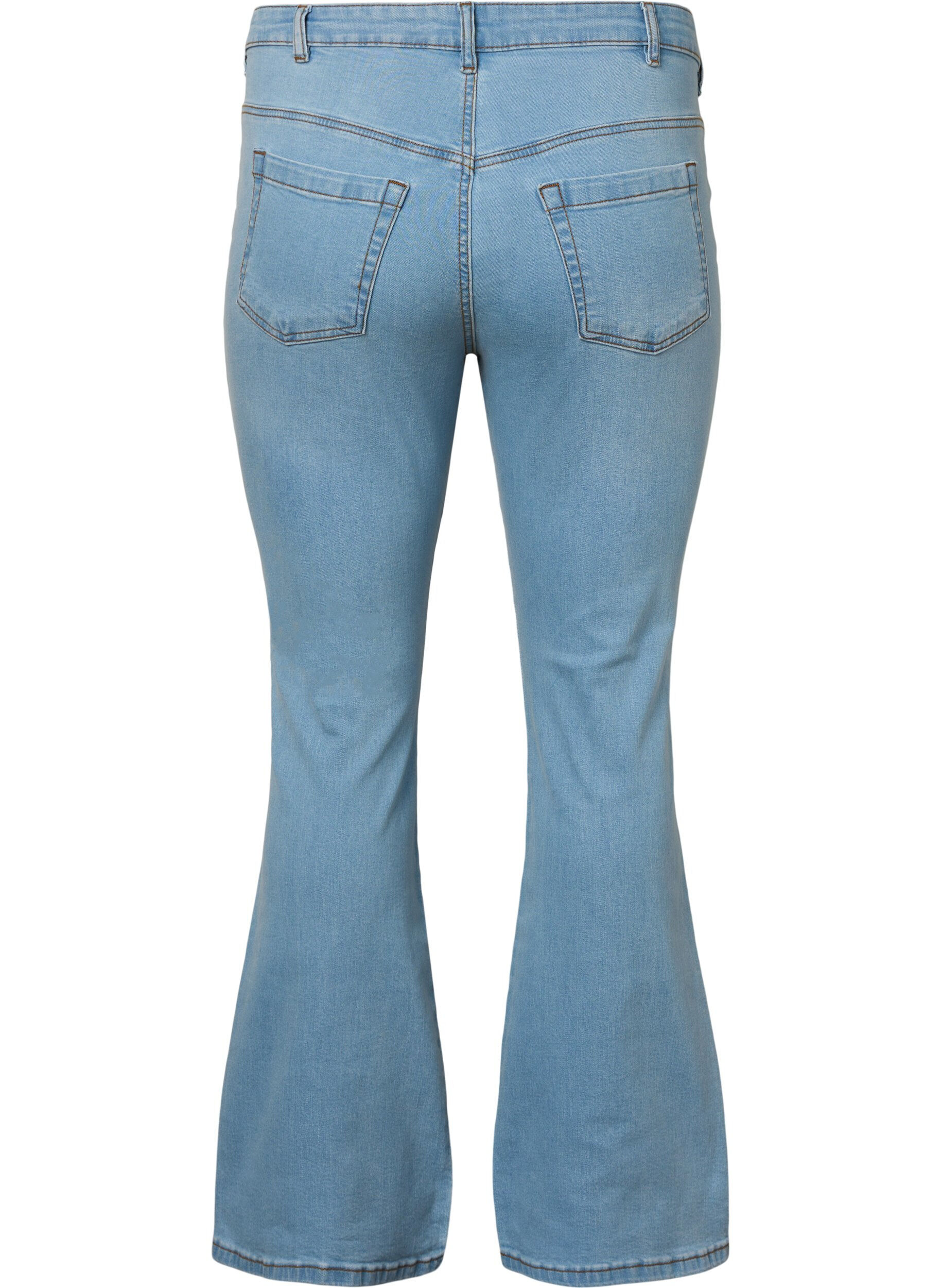ZizziEllen bootcut jeans met hoge taille, Blauw, Packshot image number 1