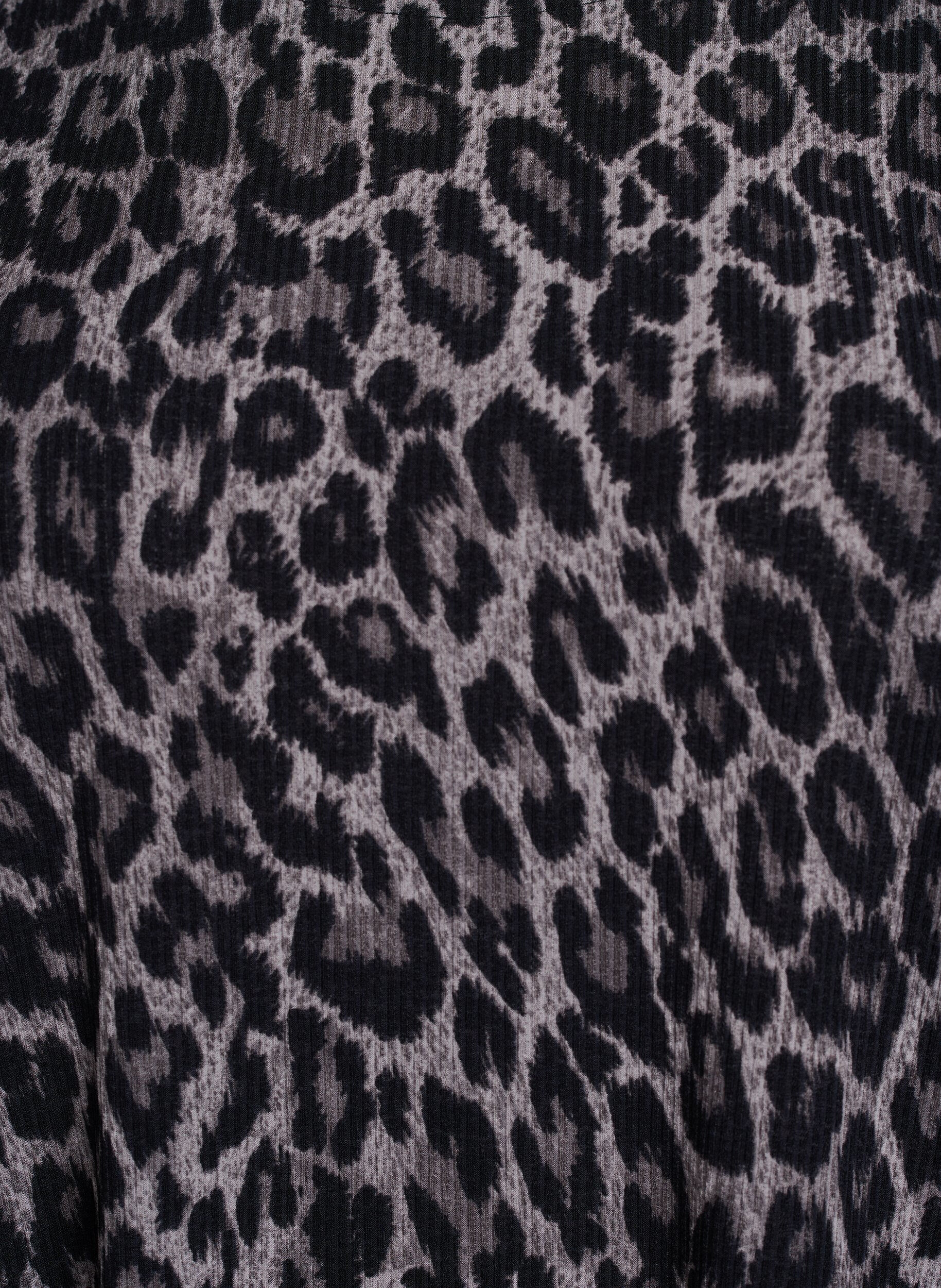 ZizziBlouse met lange mouwen en luipaardprint, Grijs, Packshot image number 2