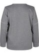 Sweatshirt met contrasterende stiksels, Medium Grey Mél, Packshot image number 1