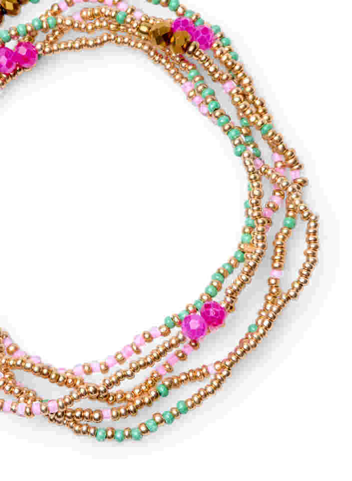 Bracelet de perles, lot de 5, Multi Mix, Packshot image number 2