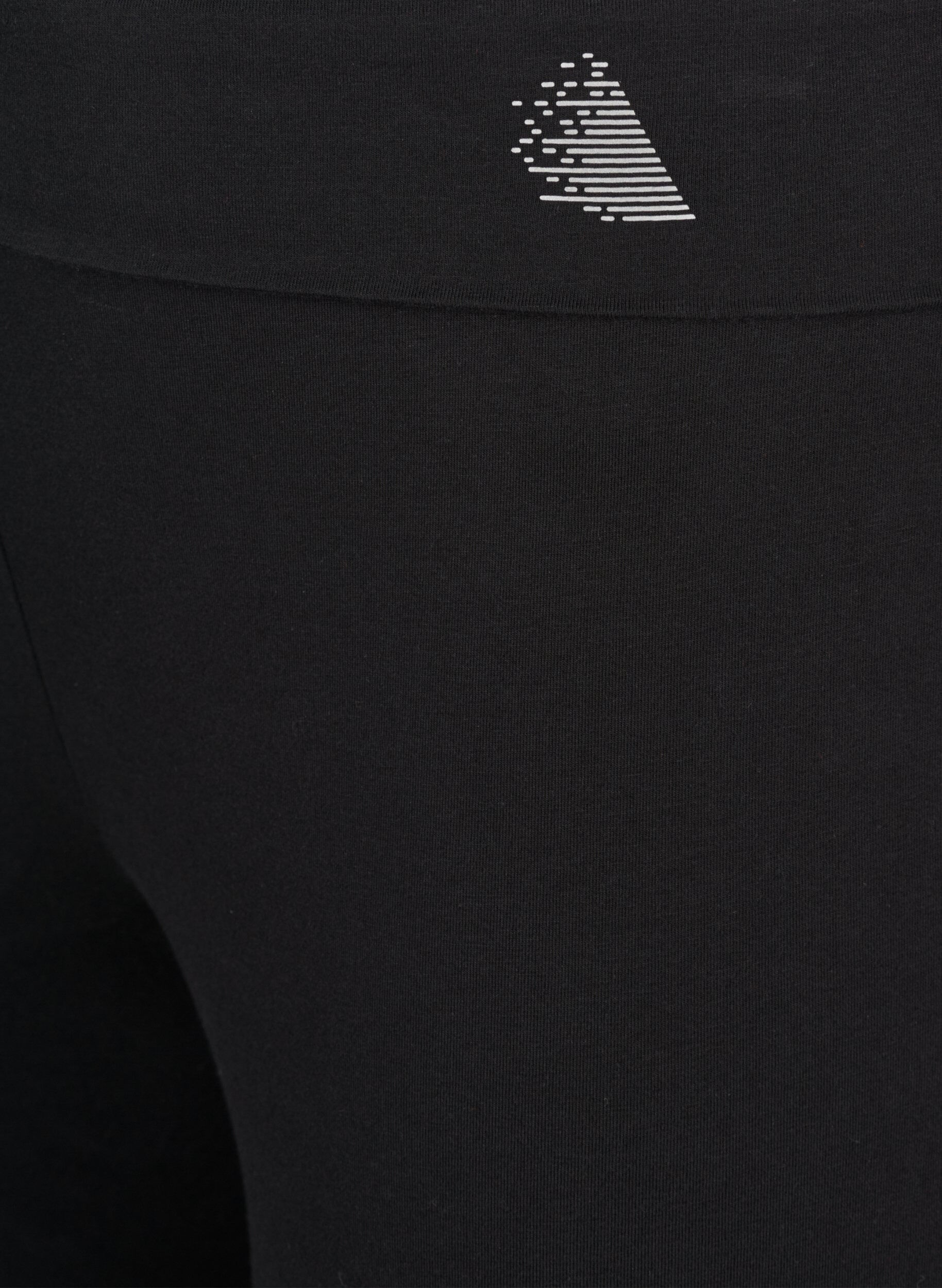 ZizziSportbroek in katoen, Zwart, Packshot image number 2
