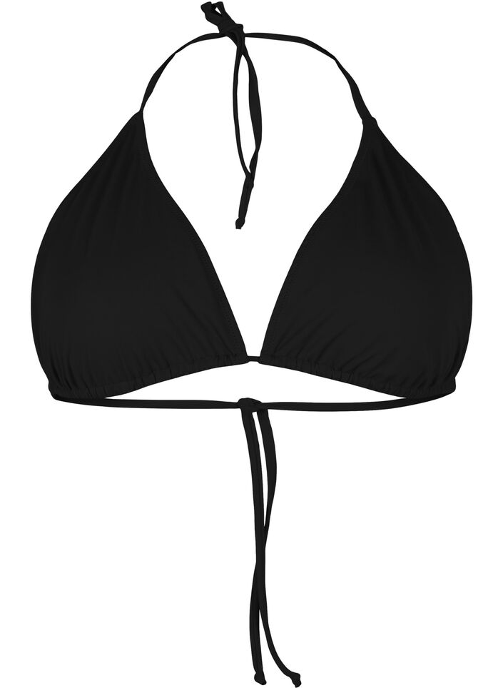 Soutien-gorge bikini triangle, Black, Packshot image number 0