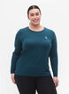 Sport shirt met lange mouw, Deep Teal, Model image number 0