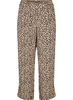 Pantalon en viscose avec imprimé léopard, Leo AOP, Packshot image number 0