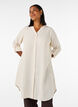 Lang shirt in linnen en viscose, Beige, Model image number 1