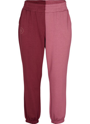 Pantalon de sport à jeu de couleurs, Red Mahogany/RoseBr., Packshot image number 0