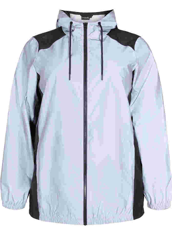 Reflecterende jas met capuchon, Black w. Reflex, Packshot image number 0
