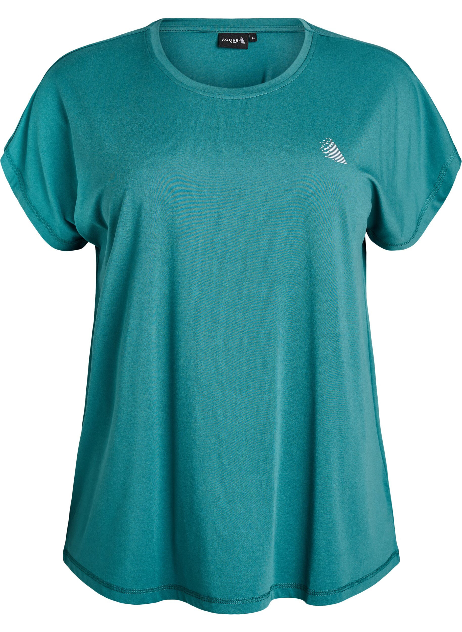 ZizziEffen gekleurd trainingsshirt, Blauw, Packshot image number 0