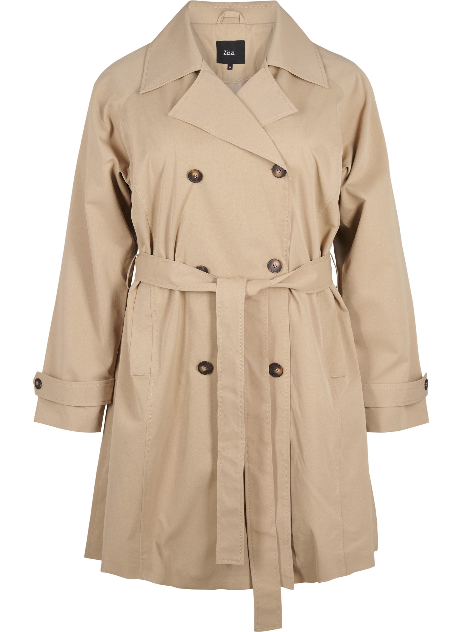 Zizzi Trench-coat mi-long avec ceinture, Incense, Packshot image number 0