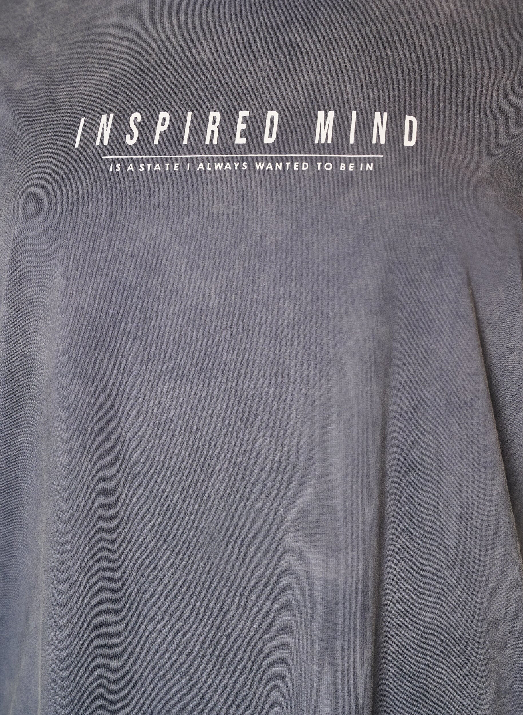ZizziLosse T-shirt jurk met een gewassen look, Grijs, Packshot image number 2