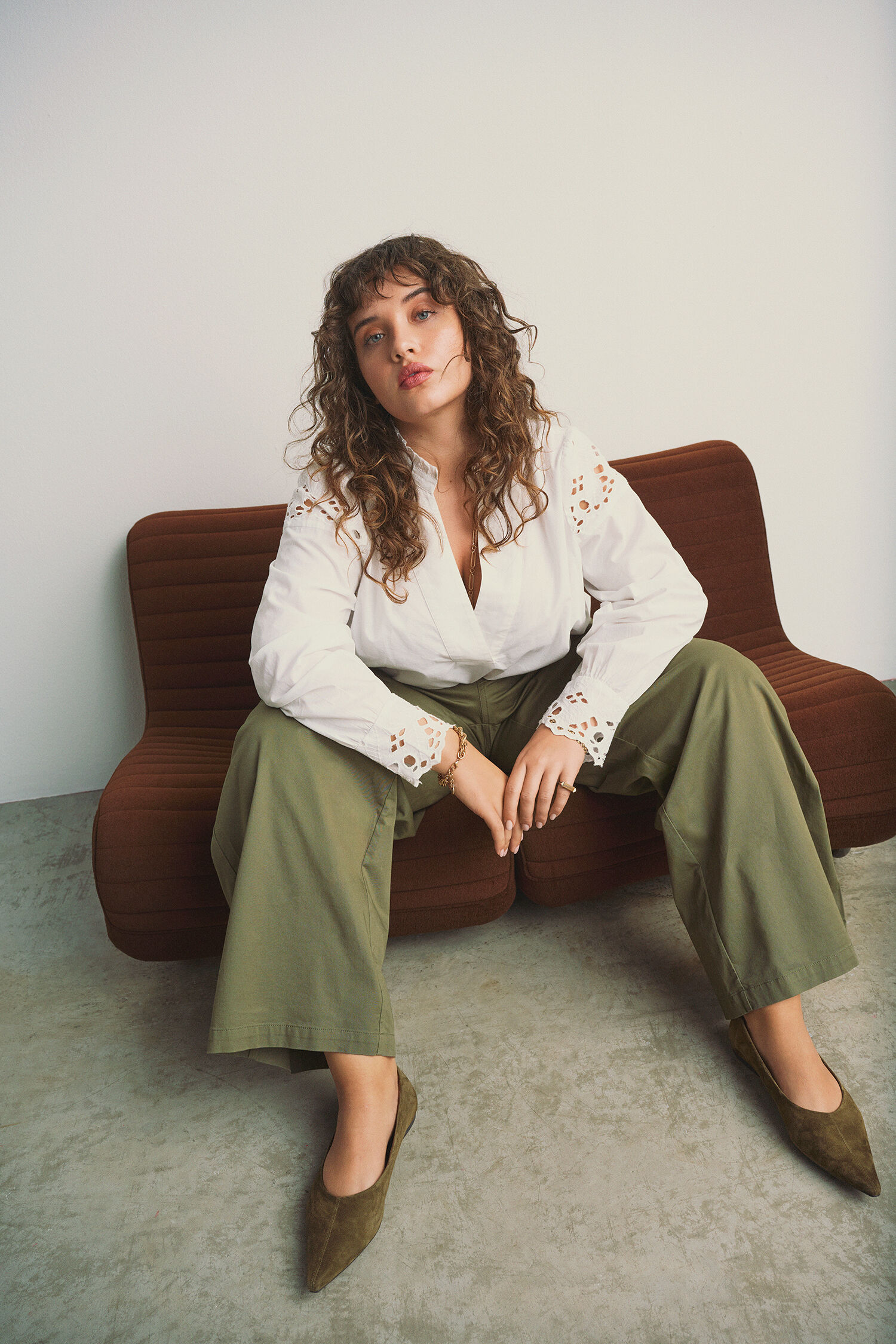 Zizzi Look avec d&eacute;tails en broderie anglaise, , Model