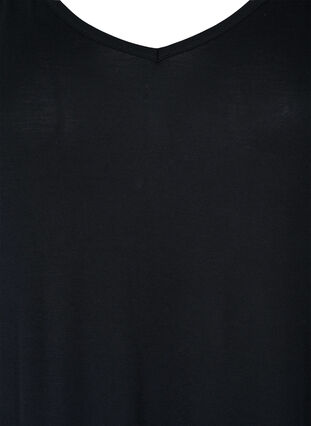 Lange strandjurk in viscose, Black, Packshot image number 2
